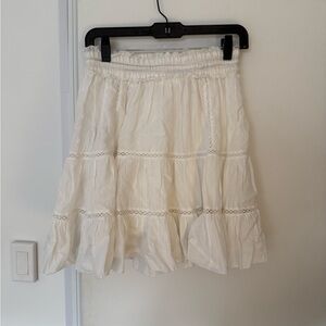 Elegant White Women's Skirt